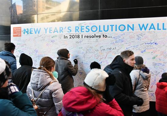 Resolution Wall Activity What Folks Wrote On The Resolution Wall at Kimmel Center - Philly Chit Chat